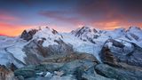 Monte Rosa Massiv in der Schweiz