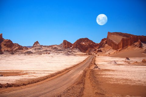 Valle de luna in der Atacama-Wüste, Chile