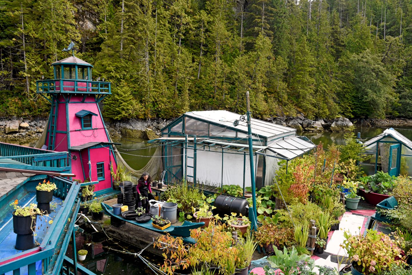 Vancouver Island, Kanada Hausboot