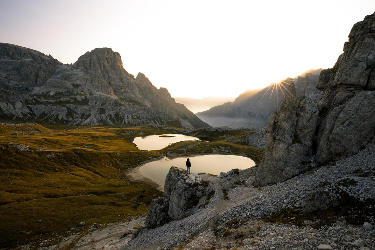 Ausblick von der Drei Zinnen Hütte