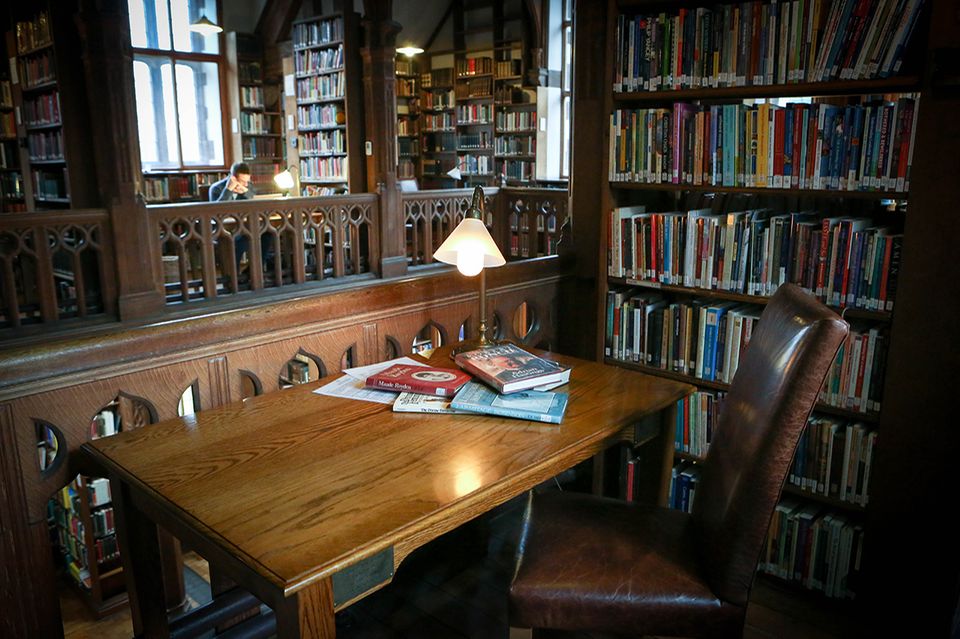 Tisch in der Gladstone's Library