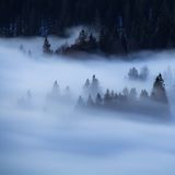 Nebel über Seebuck in Baden-Württemberg