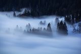 Nebel über Seebuck in Baden-Württemberg