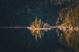 Kleine Insel im Eibsee