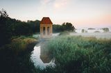 Nebel am Fluss in Eckernförde