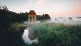 Nebel am Fluss in Eckernförde