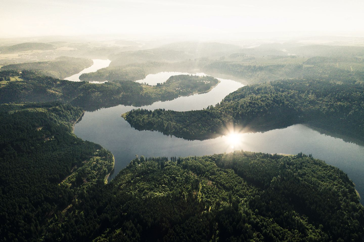 Bleilochtalsperre im Thüringer Wald Bleilochtalsperre im Thüringer Wald