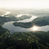 Bleilochtalsperre im Thüringer Wald