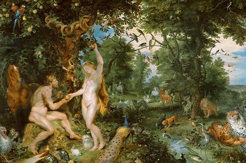 Adam und Eva im Paradies