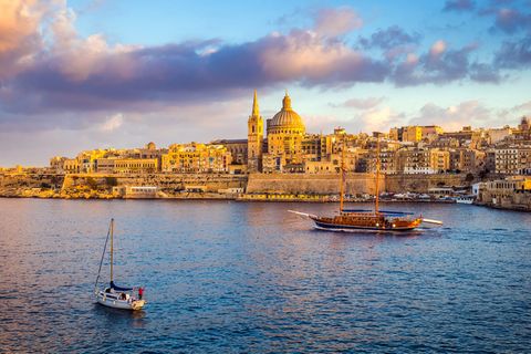 Stadtansicht von Valletta auf Malta