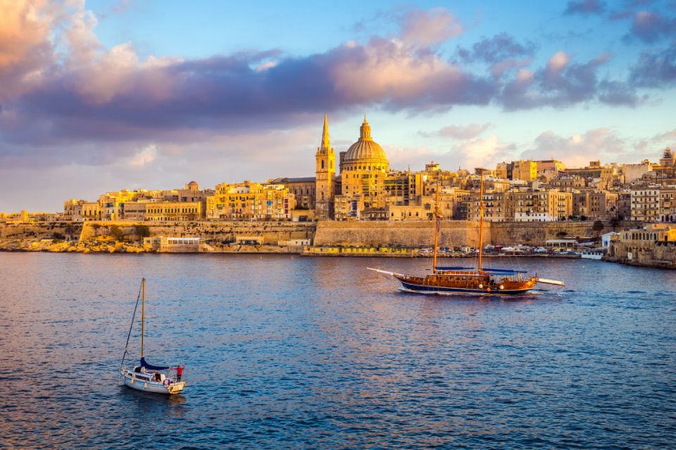 Stadtansicht von Valletta auf Malta