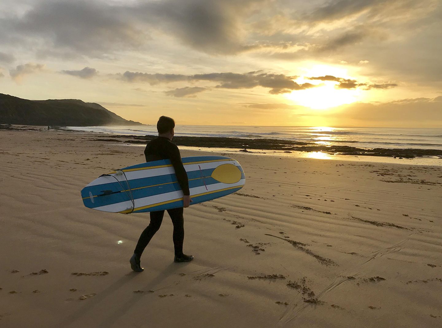 Surfen, Langland Bay, Wales