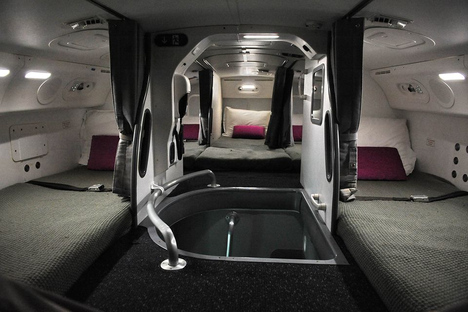 Schlafkabinen für das Personal im Flugzeug