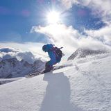 Skifahren auf der Zugspitze
