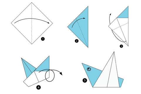 Origami: Vogel Anleitungen zum Nachbasteln - [GEOLINO]