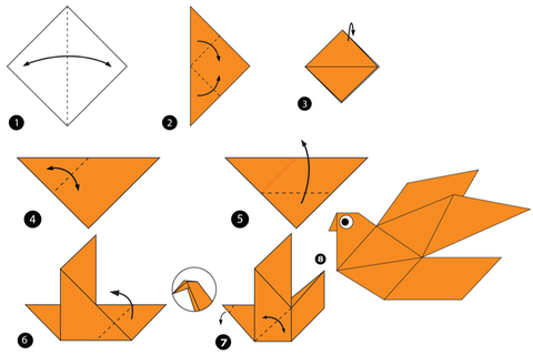 Origami: Vogel Anleitungen zum Nachbasteln - [GEOLINO]