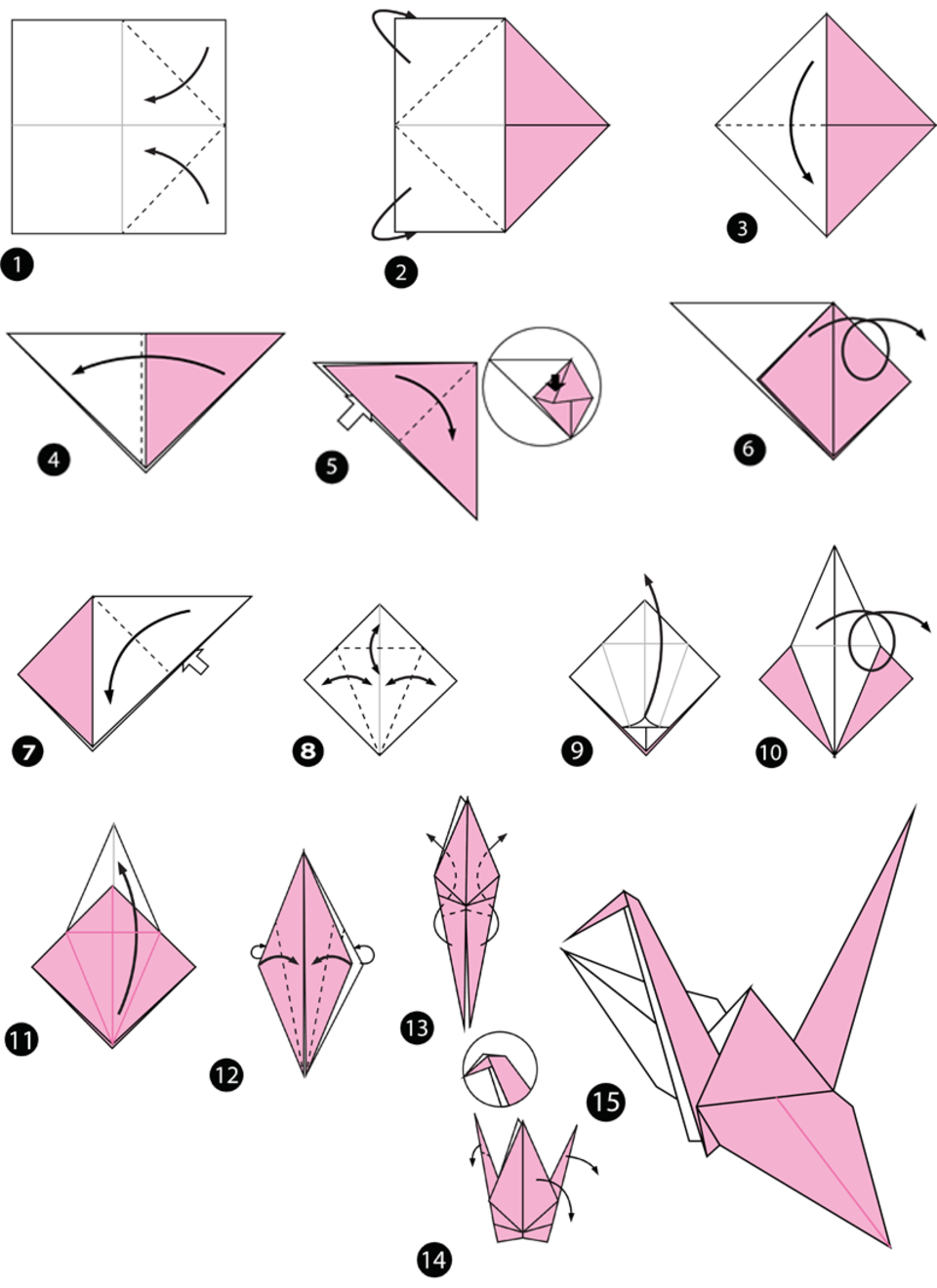 Anleitung Origami Vogel
