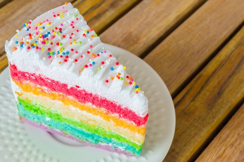 Regenbogenkuchen