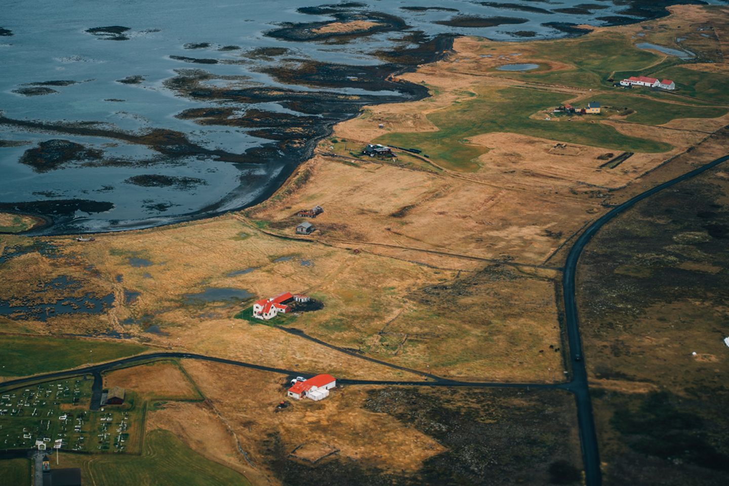Anflug auf Island