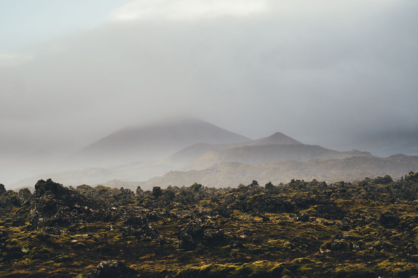 Lavafelder auf Island
