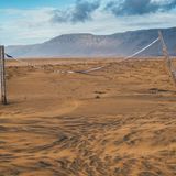 Beach-Volleyballfeld auf Island