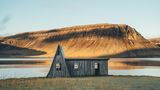 Holzhaus in den Westfjorden