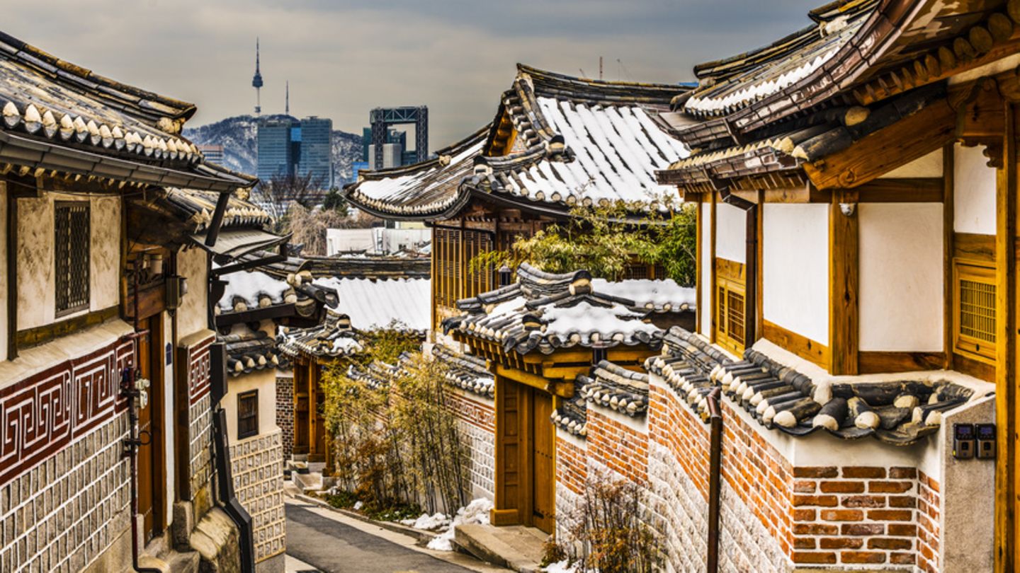 Reiseziele in Südkorea Bukchon Hanok Village ein historisches Dorf