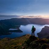 Portugal, Azoren, Sao Miguel, Lagoa do Fogo