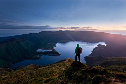 Portugal, Azoren, Sao Miguel, Lagoa do Fogo