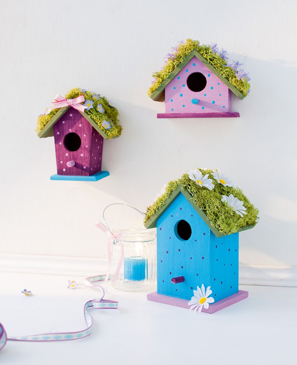Buntes Glas-Vogelhäuschen – Ca. 16,5x30 Cm – Für Garten, Kolibris, Insekten – Inkl. Haken & Seil