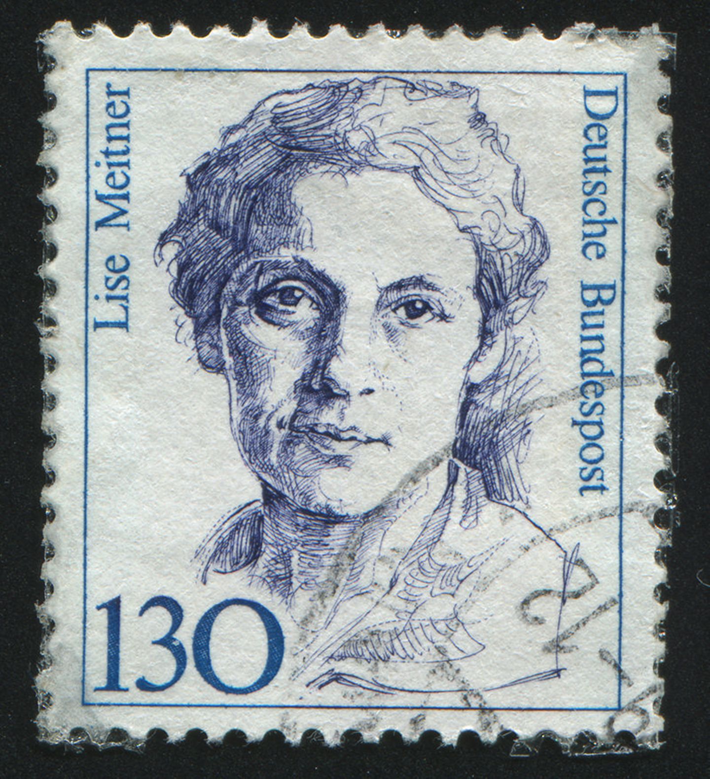 Briefmarke mit dem Bild Lise Meitners