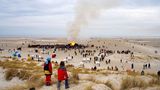 Osterfeuer auf Amrum