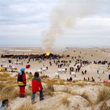 Osterfeuer auf Amrum