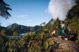 Eine Fahrt mit der West Coast Wilderness Railway
