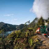 Eine Fahrt mit der West Coast Wilderness Railway
