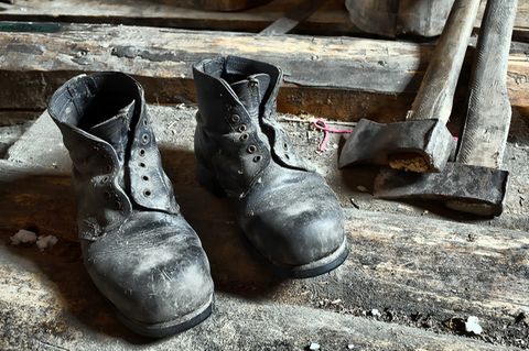 Dreckige Schuhe