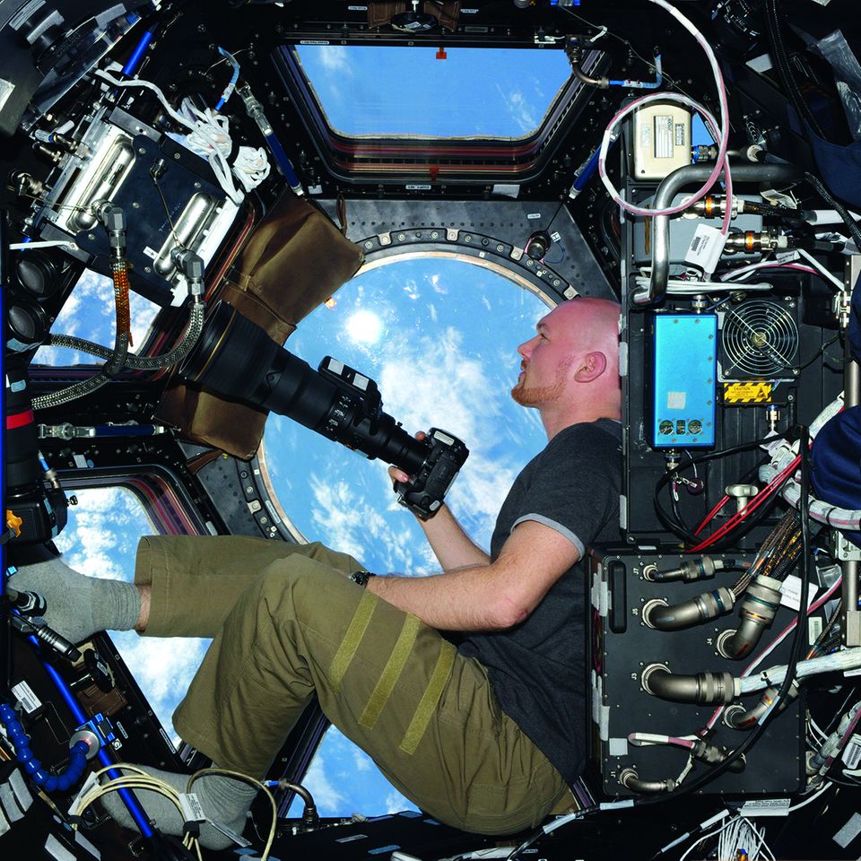 Alexander Gerst in der Cupola