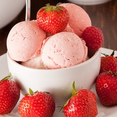 Erdbeereis