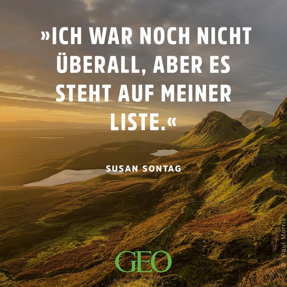 Ich war noch nicht überall, aber es steht auf meiner Liste. Susan