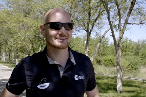 Alexander Gerst in Baikonur