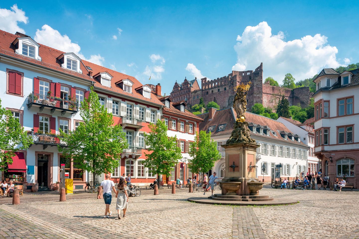 Hauptstraße in Heidelberg Heidelberg Hauptstraße Kornmarkt