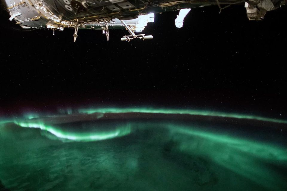 Polarlichter unter der ISS