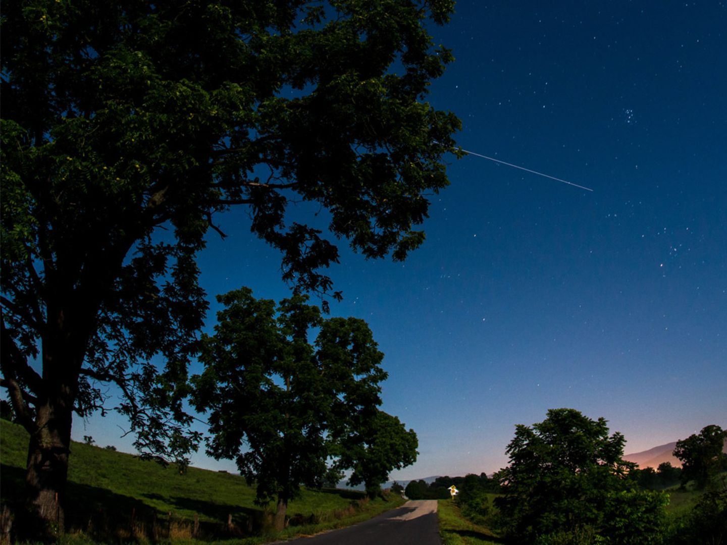 ISS am Himmel