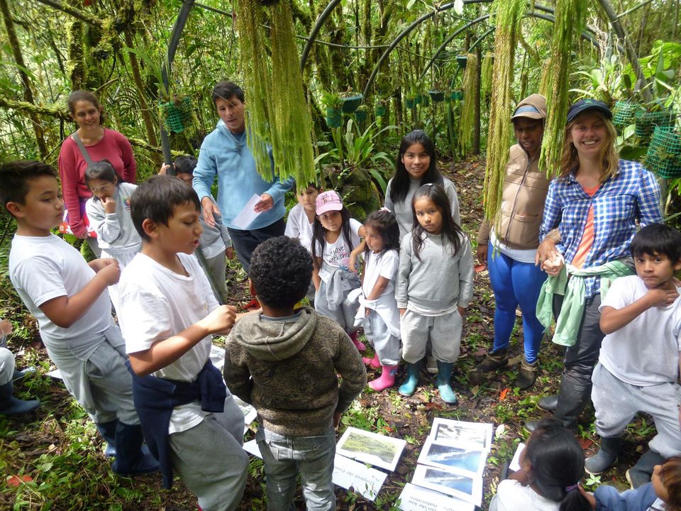 Ecuador: Auf Exkursionen in Waldschutzgebiete fällt das Lernen leicht Ecuador: Auf Exkursionen in Waldschutzgebiete fällt das Lernen leicht