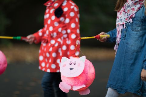 Laterne aus einem Luftballon