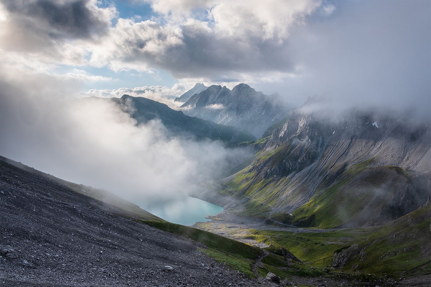 Lünersee, Vorarlberg, Österreich