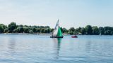 Unterbacher See, Duesseldorf, Badesee