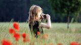 Mädchen fotografiert