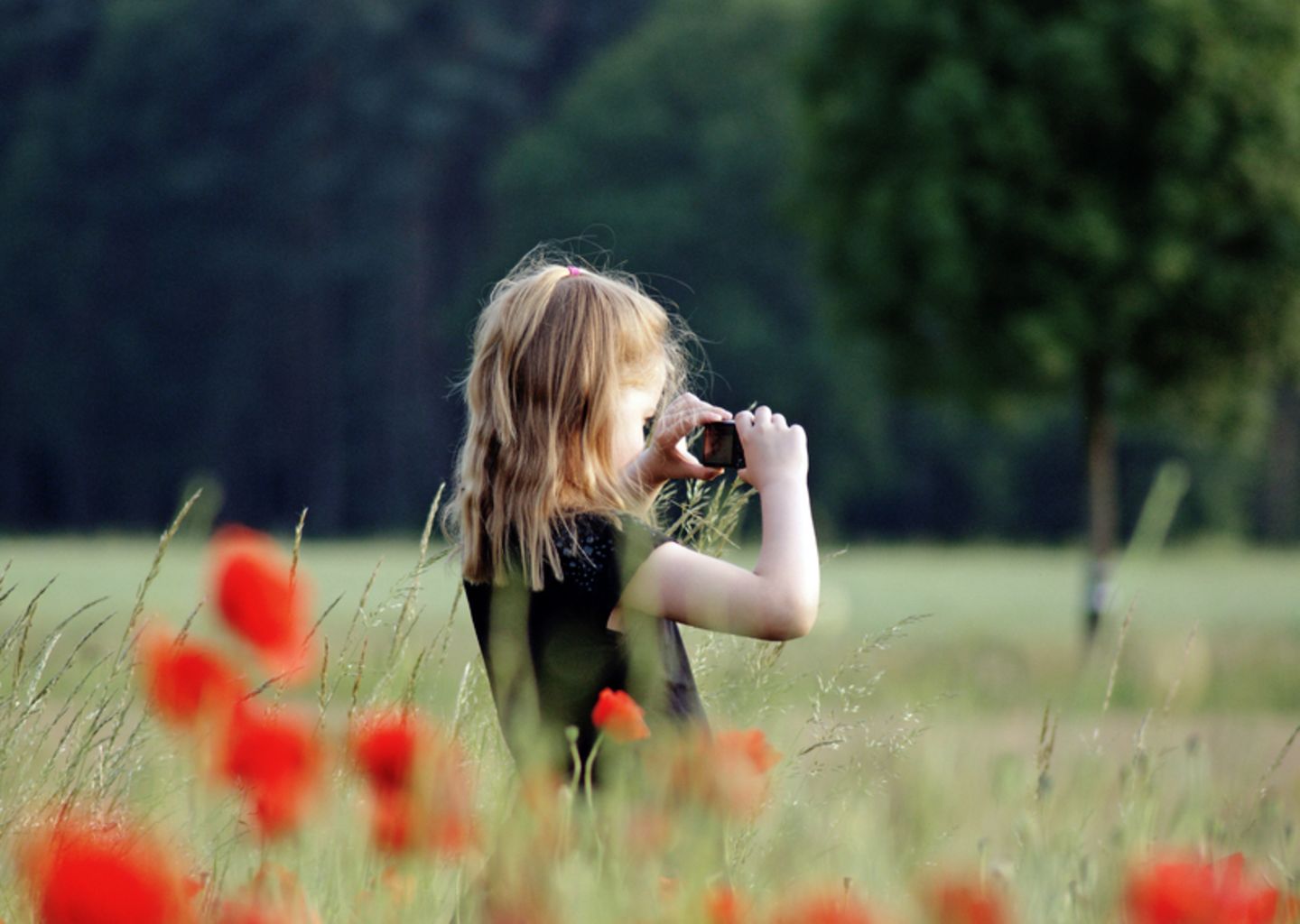 Mädchen fotografiert