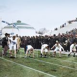 Hundert-Meter-Lauf bei den ersten Olympischen Spielen der Neuzeit 1896 in Athen